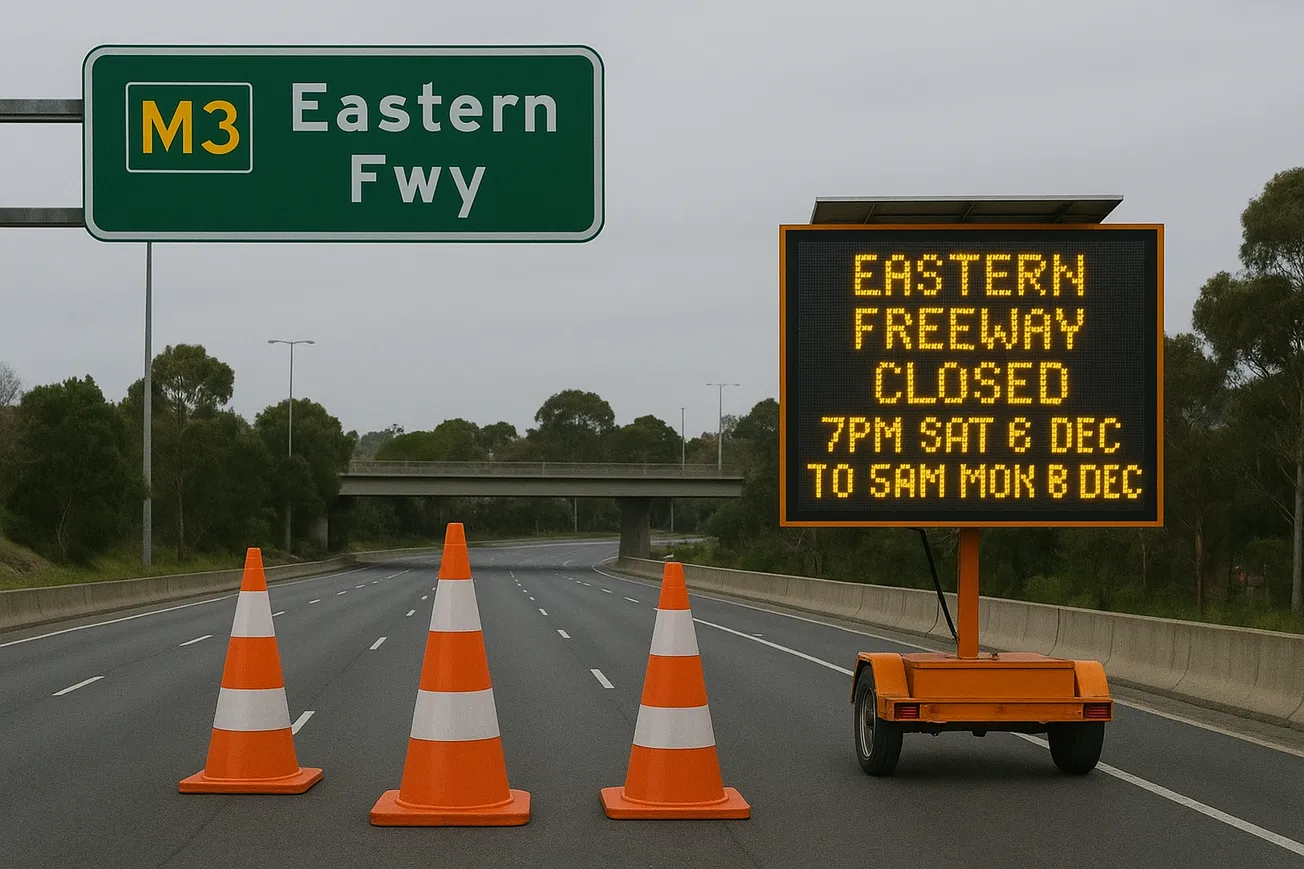 Eastern Freeway closure this weekend to cause major disruptions